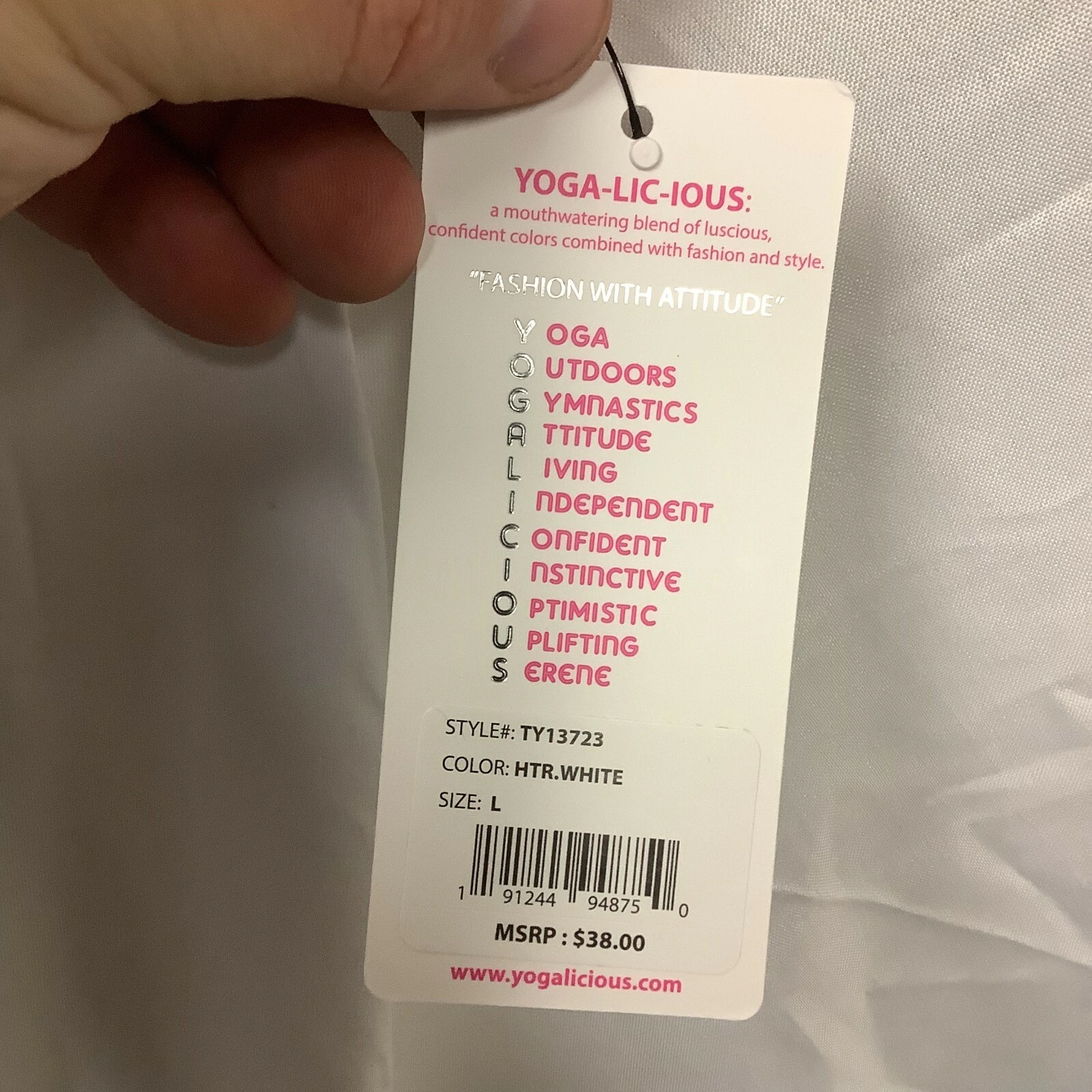 yogalicious heather sleeveless hi low muscle tank-top