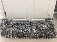 Cynthia Rowley Ribbon Fringe Decorative Body Pillow 40x14 Silver/gray Cynthia Rowley Ribbon Fringe Decorative Body Pillow 40x14 Silver/gray