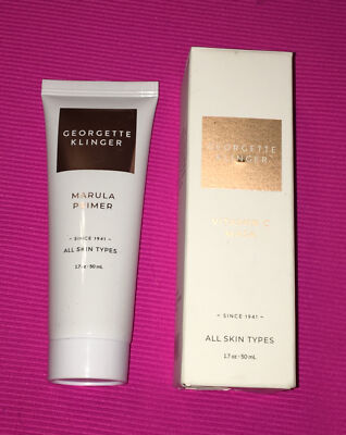 Georgette Klinger Marula Primer & Vitamin C Face Mask ~ Both 1.7oz/50mL ~ New