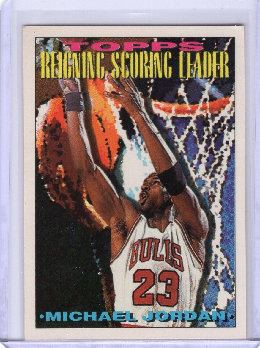 1993-94 Topps Gold Michael Jordan #384 Scoring Leader Chicago Bulls