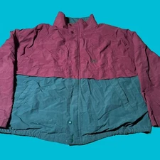 Vintage HARTWELL VIASPORT Pioneer Seed Green Red Bomber Jacket XL Farmer 90's