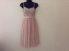 NEW Needle & Thread $260 Coppelia Ballet Embellished Tulle Dress*Blush*Sz 2
