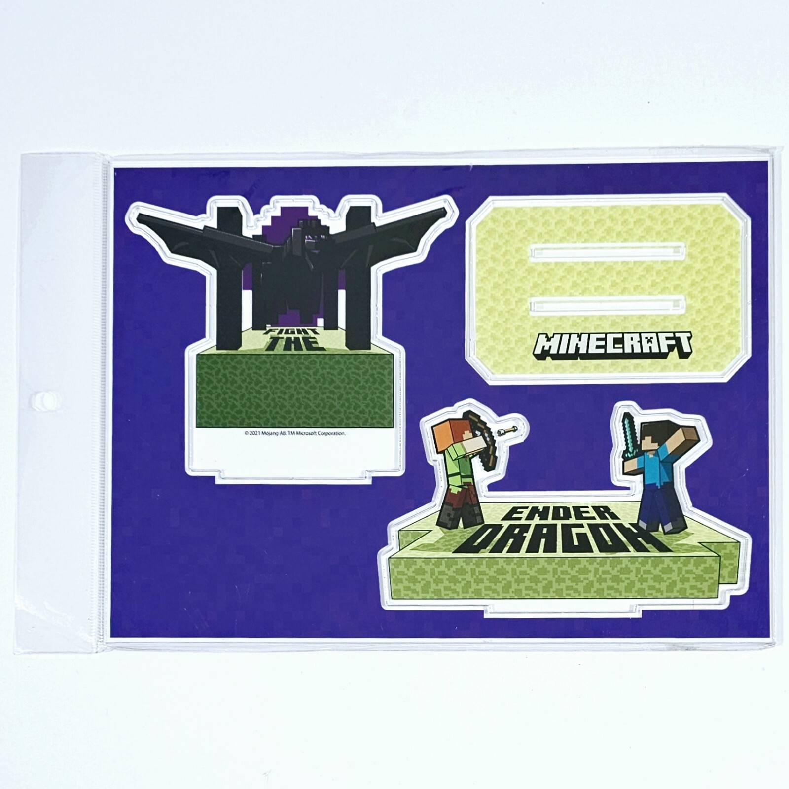 ©Mojang Granup MINECRAFT Merchandise ACRYLIC DIORAMA ""ENDER DRAGON"" 25x18cm NEW!