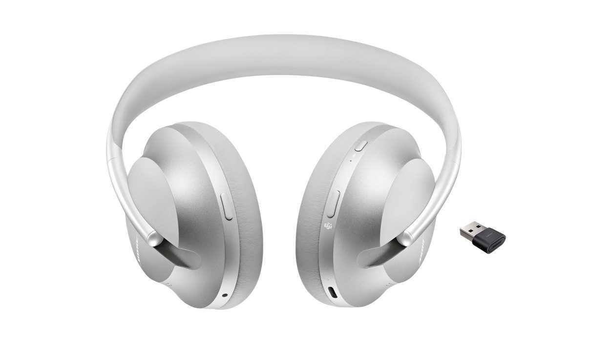 Bose Noise Cancelling 700 UC Wireless Over-Ear Headphones in Silver with Microphone for Calls, Model 852267-0300 *READ*-image