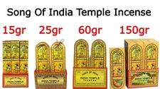 Song of India (Indian Temple) Incense Sticks & FREE BURNER WHEN YOU BUY 2