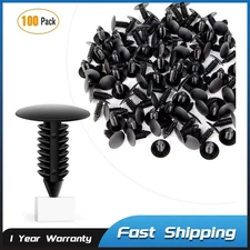 100PCS 8mm Hole Car Plastic Clips Body Retainer Hood Fender Fastener Rivets #28