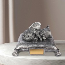 Cat Sleeping on Pillow Cremation Urn Pet Memorial Statue Memorial Pets Gift