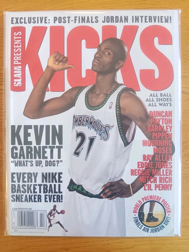 Slam Magazine Presents # 22 Kicks 1 1998 Granate Cubierta Jordan Iverson Nike Raro Foto 3 de 3