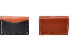 Leather Cardholder Wallet - Compact Slim Design for Men  Women, Front Pocket