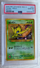 Pokemon PSA 10 Celebi #251 Holo Neo Premium File 3 Promo 2000 Japanese Old Card