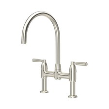 NEW Perrin & Rowe 4293PF IO Langbourn Bridge Mixer Tap PEWTER   AX4456
