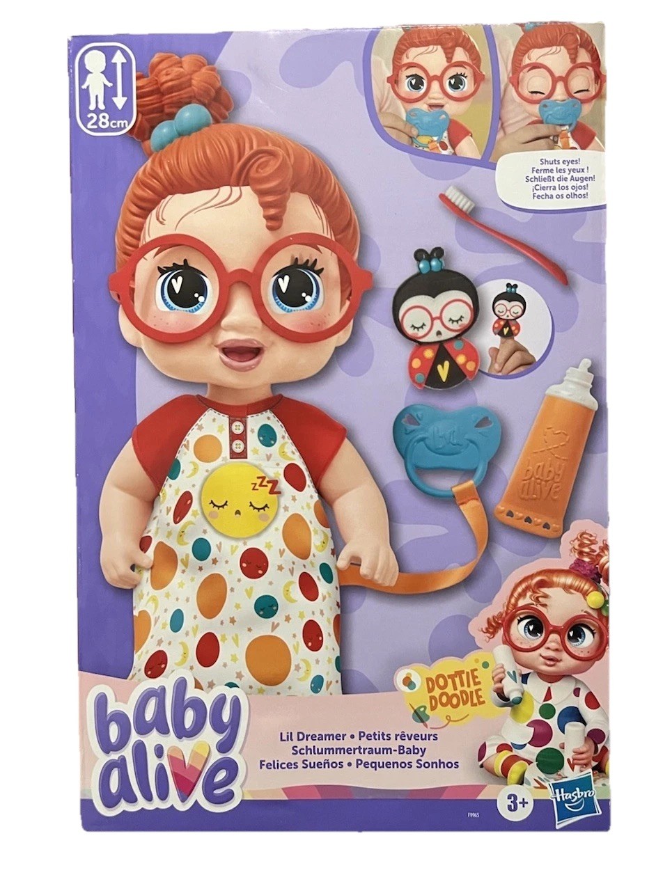 Baby Alive 11&rdquo; Lil Dreamer Dottie Doodle Doll New