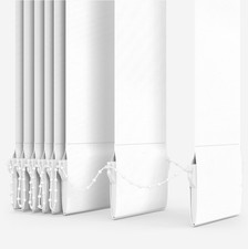 PREMIUM WHITE MADE TO MEASURE VERTICAL BLIND REPLACEMENT SLATS 89mm (3.5") WIDE