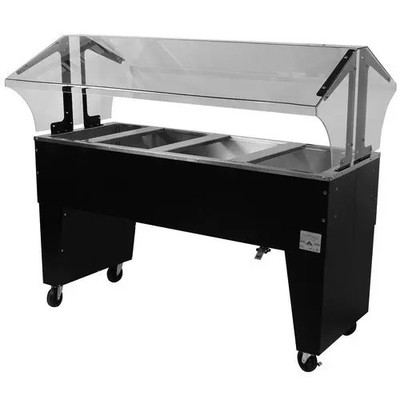 Advance Tabco B4-CPU-B Portable Cold Food Buffet Table w/ 8'' Deep Well Open Base