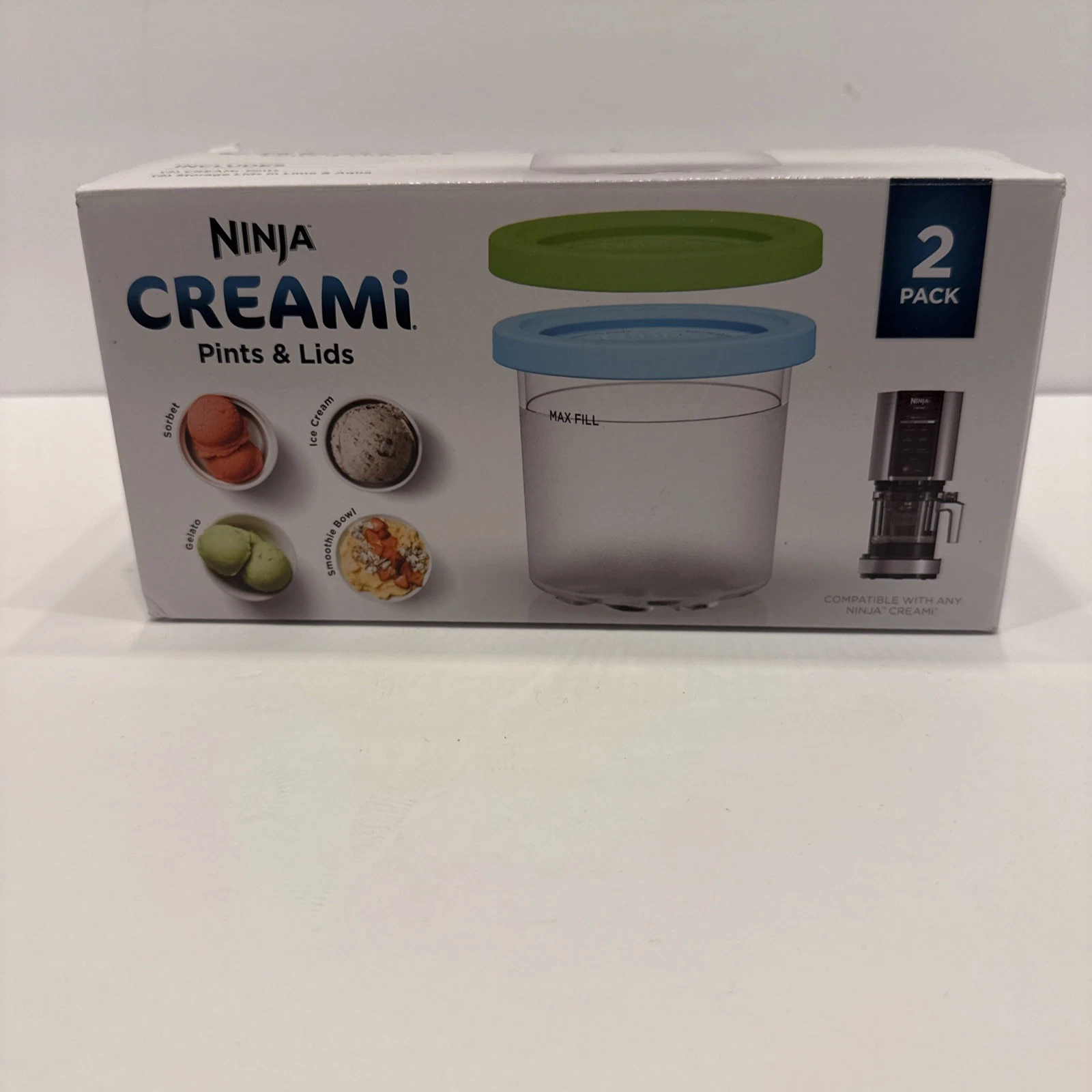 Ninja CREAMi Deluxe Pints & Lids Ice Cream Makers