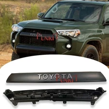 Grille For 2020-2023 4Runner TRD Pro Upgrade Front Bumper Grill  Black w/letters