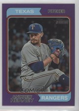 2023 Heritage High Number Hot Box Chrome Purple Refractor Andrew Heaney 1a7j