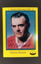 1992-93 Sport-1940 - Maurice Richard #9 Autographed