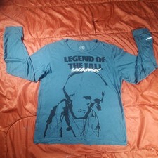 The Weeknd x Futura Los Angeles Teal Longsleeve Starboy 2017 World Tour Men's XL