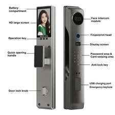 Electronic Smart Door Lock APP Fingerprint Card Password Key Home Security Lock