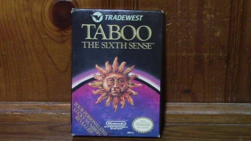 Nintendo NES Taboo The Sixth Sense Video Game Tradewest 1989 Japan