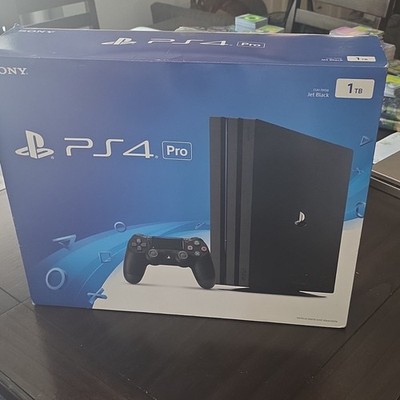 Sony PS4 Pro PlayStation 4 1TB Jet Black 4K Gaming Console CUH-7015B HDMI