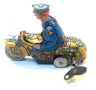 Marx 1930’s Tin Windup Tricky Motorcycle, Works