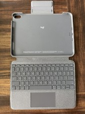 Logitech Combo Touch Keyboard Case iPad 11  Trackpad Gray Tested