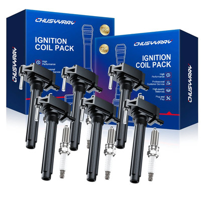 6X NEW Ignition Coil & Iridium Spark Plug For 2011-2015 Dodge Durango