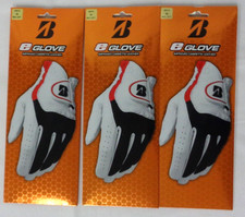(3) New BRIDGESTONE E Cabretta Leather Golf Gloves, MENS LEFT-HAND MEDIUM