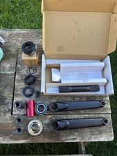 Fit Bike Co BMX Blunt Cranks Black 24mm S&M with BB 170mm