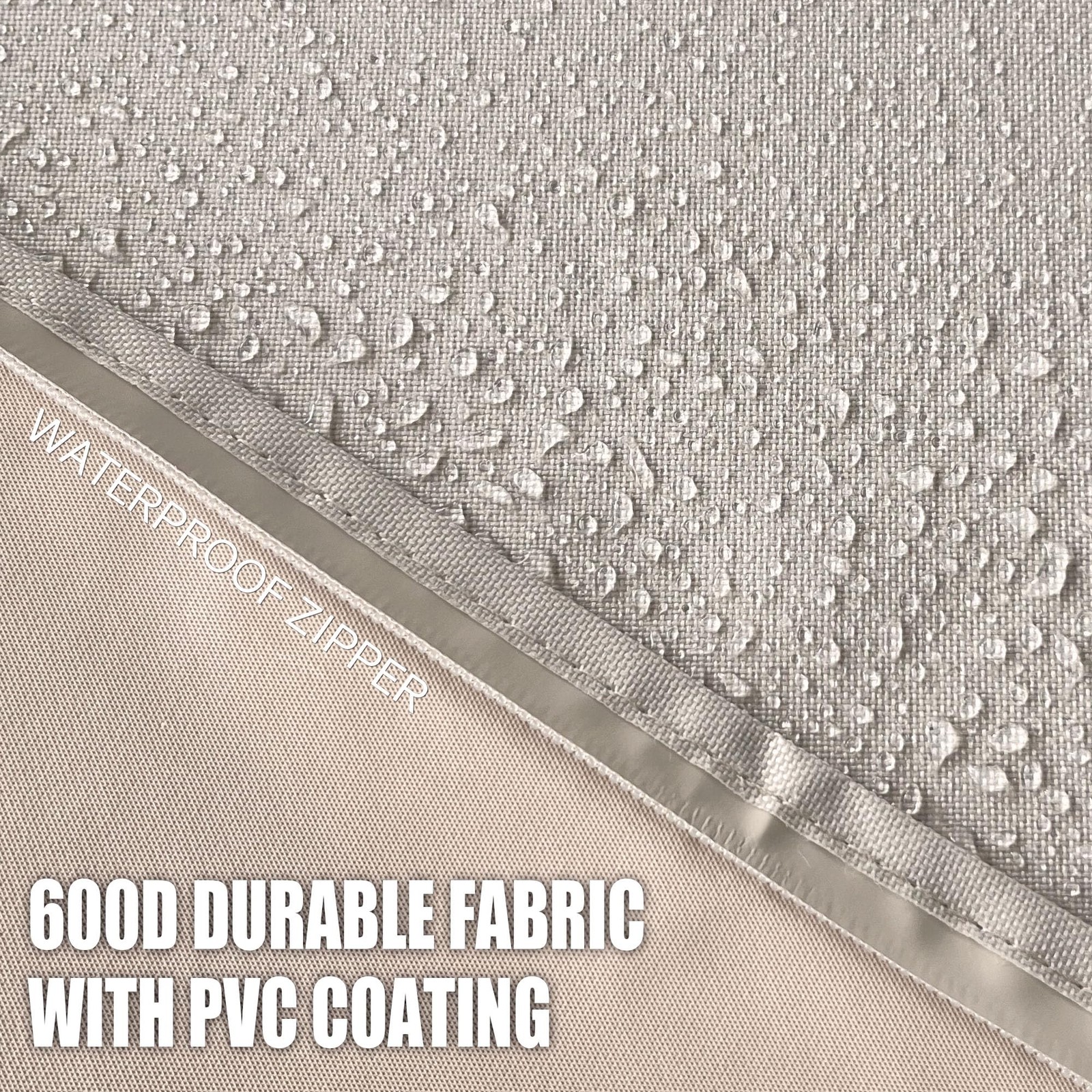 IC ICLOVER 43 inch Outdoor TV Cover for Slim TVs, 3 Side Full Zipper Access Enve