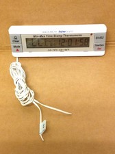 FISHERBAND Traceable White Thermometer with Time Stamp w/ Batteries, WORKING
