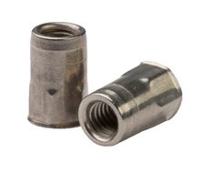 Rivet Nut Half Hex HUKO M6-1.0 x 3.0 Stainless Steel PV (12 Pieces)