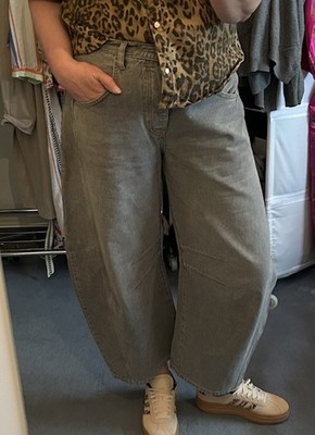 We The Free, Free People Jeans Good Luck Barrel , Grau Gr. 30