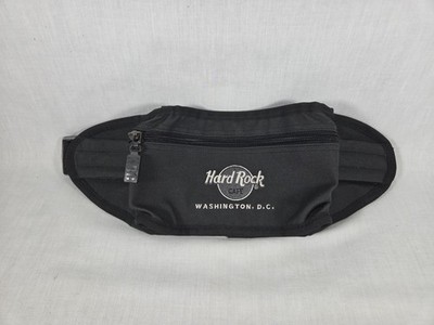 HARD ROCK CAFE Washington DC 90 s Black Fanny Pack 3 Pockets 30''-40''