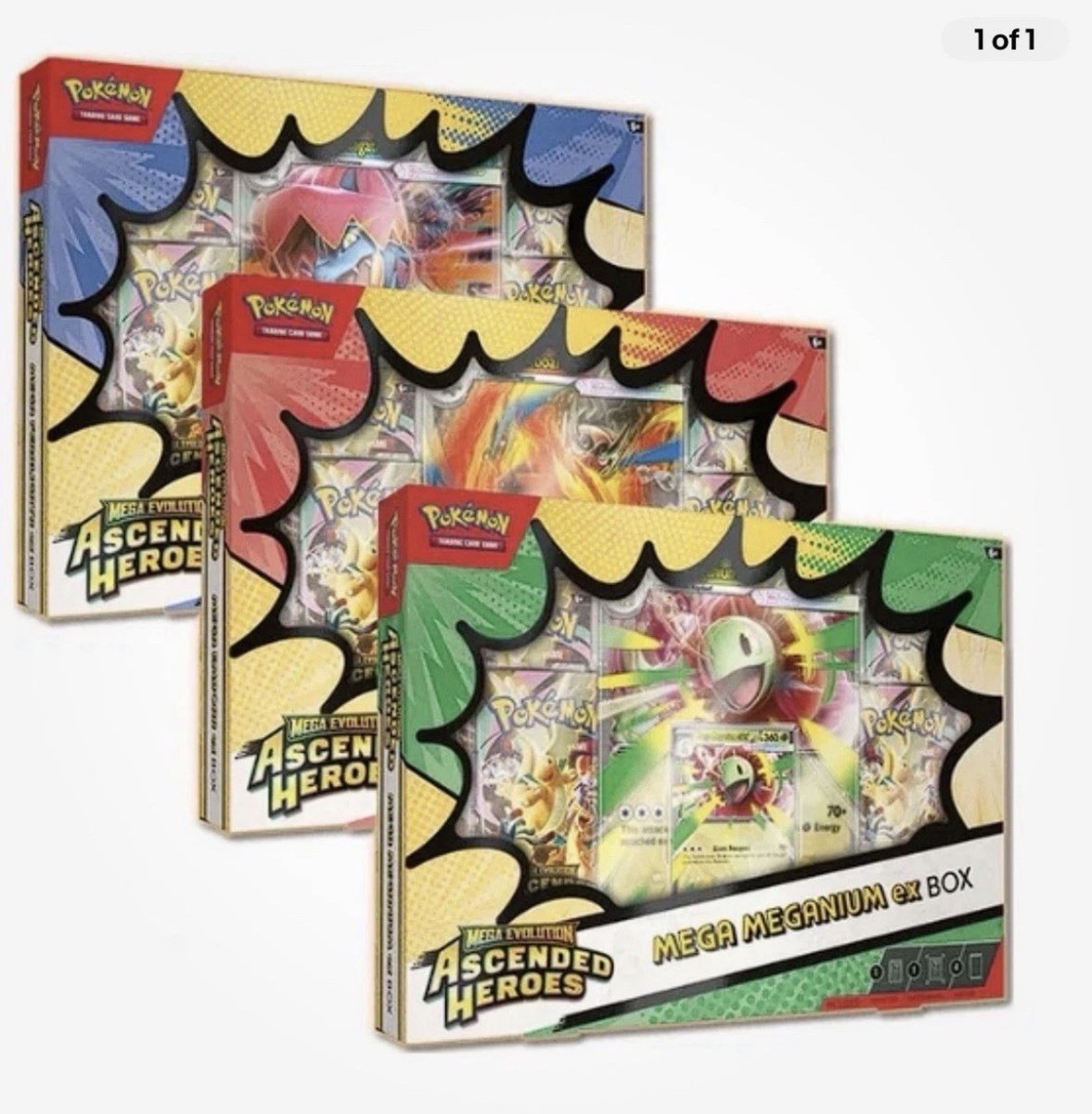 Pokemon TCG Ascended Heroes EX Box 3-Pack (Costco Exclusive Bundle
