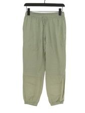 Uniqlo Women's Sports Bottoms S Green 100% Viscose Straight Sweatpants