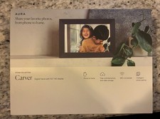 Aura Carver Stone Collection Digital Frame Aura - 10.1" HD Display New Sealed