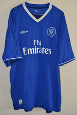 Vtg Chelsea Umbro Fly Emirates 2003-2005 Home Shirt Mens Size XXL