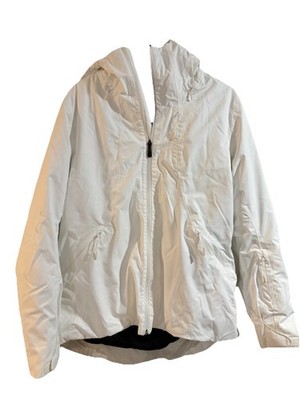 The North Face Women's White Hooded Full Zip Jacket XL NF0A3BYW