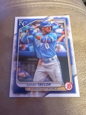 2024 Bowman Samad Taylor #100 BASEBALL Rookie Kansas City Royals RC