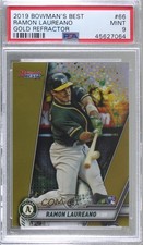 2019 Bowman's Best Gold Refractor /50 Ramon Laureano #66 PSA 9 MINT 01pr