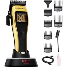 RED Pro X-King Cordless Hair Clipper for Men Hair Cutting Gold 