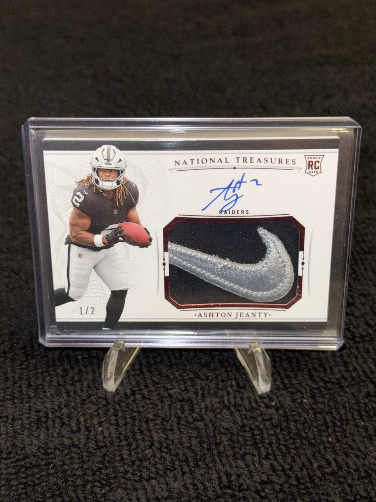 2025 Ashton Jeanty RC Auto Collection 1/1 NFL Shield Nike Swoosh Flawless NT 🔥 view 8