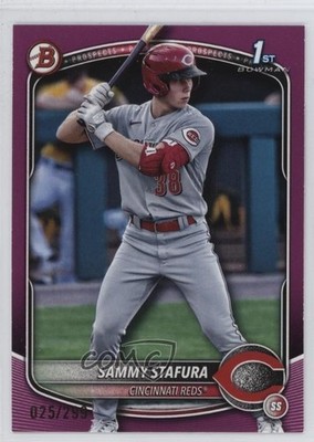 2025 Bowman Prospects Purple 25/250 Sammy Stafura #BP-100 e3f