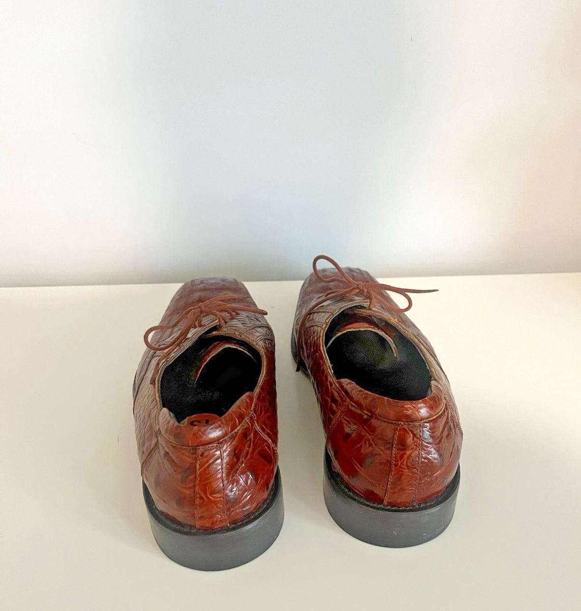 Giorgio Brutini Mens Oxford Dress Shoes Sz 13 M Brown  display picture 1
