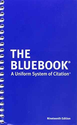 #ad The Bluebook: A Uniform System of Citation Spiral bound Very Good $10.21