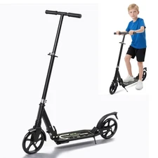 Large Folding Kick Scooter for Adults and Teens 7.5in Wheels Lightweight Durable