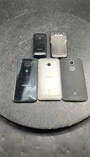 Samsung HTC Motorola Smartphones Mixed Brands for Parts or Repair Lot of 5